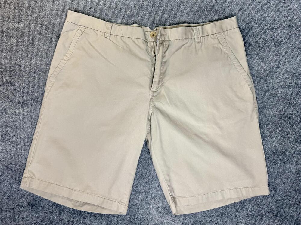 United Colors Of Benetton Shorts Mens 38 Beige Chino Flat Front Casual Summer